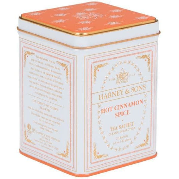 hot cinnimon spice harney sons tea tin