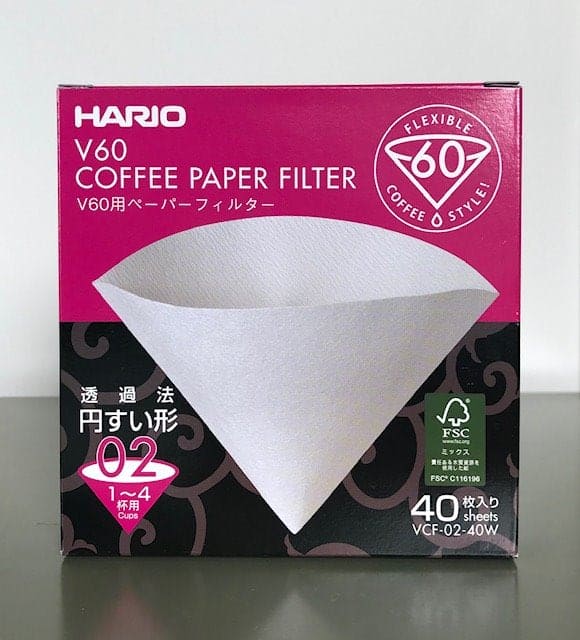 Hario V60 coffee paper filter